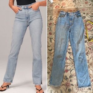 Long 25 0 Curve Love High Rise 90s Straight Jean 0L split hem amazing butt lift